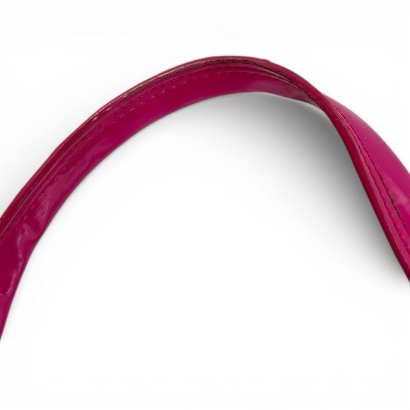 Style & Co Patent Pink Tote Bag Large Glossy Barbiecore Shoulder Bag - Picture 8 of 8